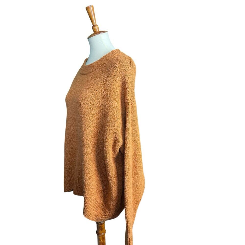 Ava & Viv Women Orange Long Raglan Sleeve Pullover Sweater Size XL - Picture 2 of 7